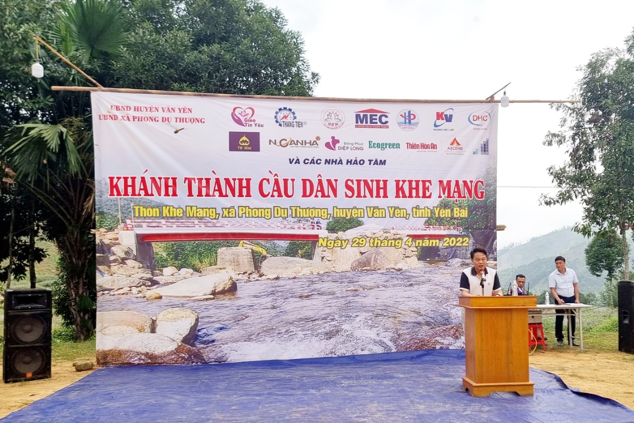 Chủ tịch Trương Minh Tuấn phát biểu tại Lễ Khánh Thành 
